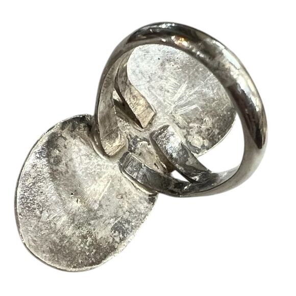 Vintage Navajo Sterling Silver Ring with Rare Royston Turquoise – Size 5.5 - Picture 5 of 7